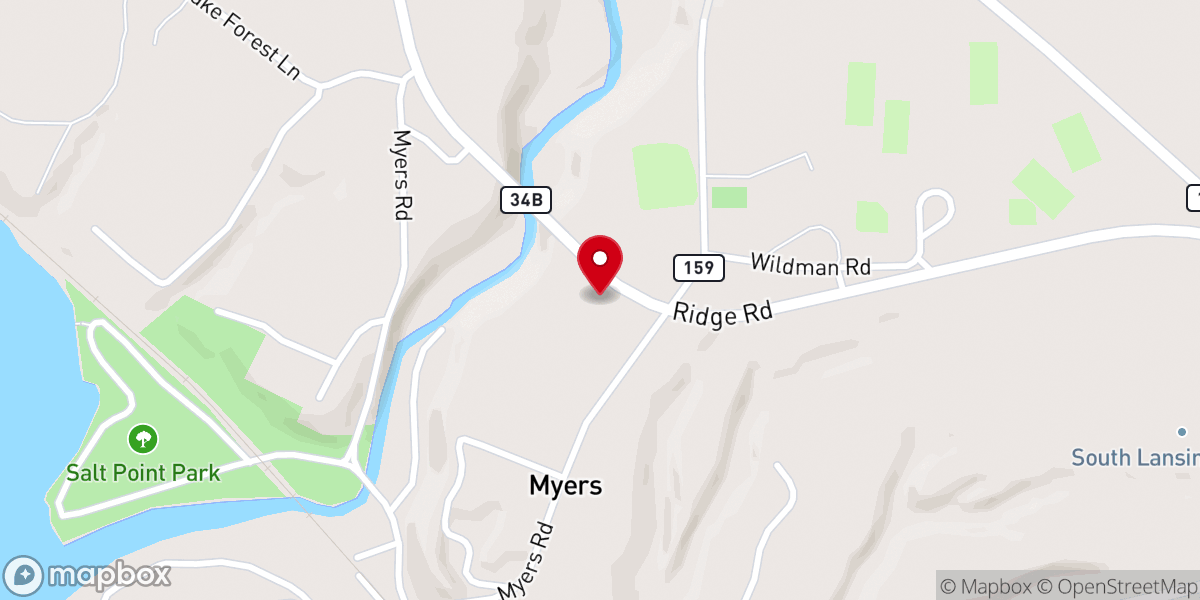 Map showing location of All Saints Parish