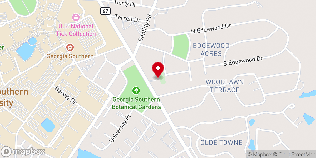 Map showing location of Second Saint John Missionary Baptist Church