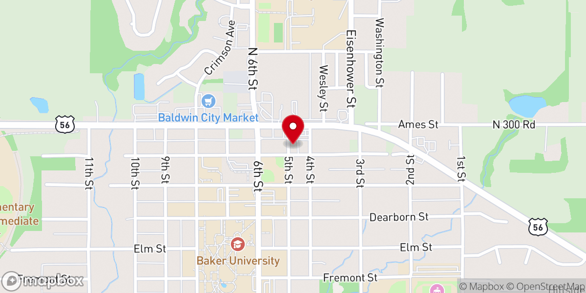 Map showing location of New Life Assembly