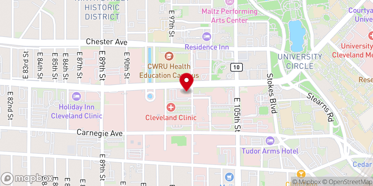 Map showing location of East Mt Zion Baptist Church