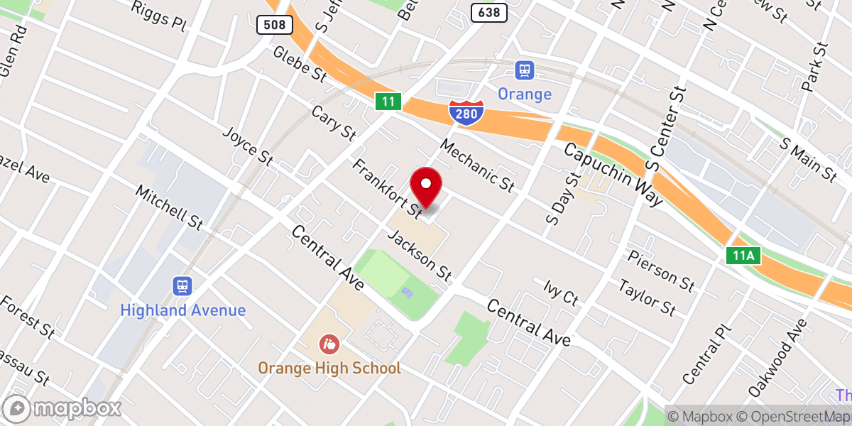 Map showing location of Beth-El Love Christian Center