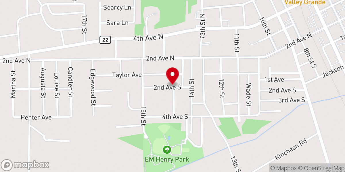 Map showing location of Kevin Derryberry Ministries Inc