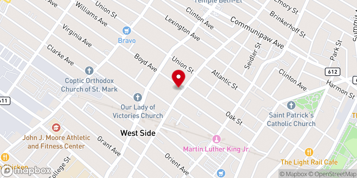 Map showing location of Cotton Temple Church of God