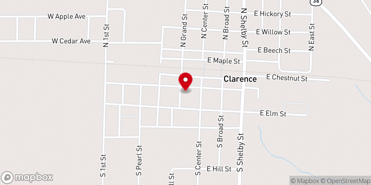 Map showing location of St Patrick Rectory