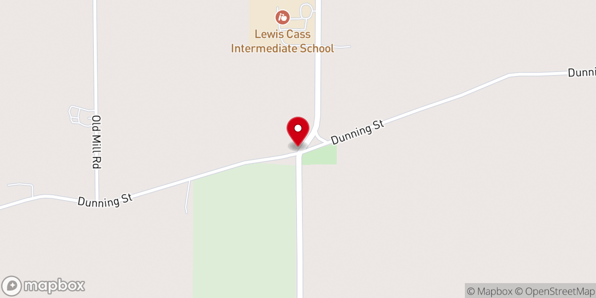 Map showing location of Dailey Church