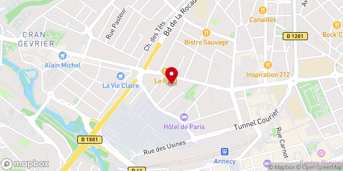 Map showing location of Eglise Évangélique d'Annecy - (AdD)