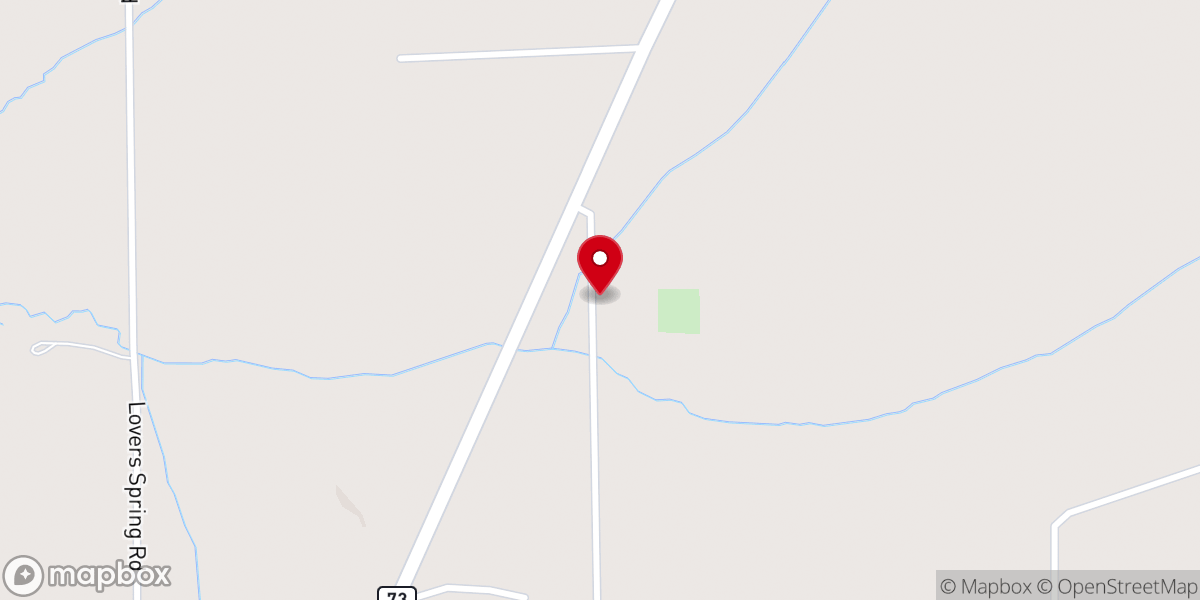 Map showing location of Cherry Grove Church of the Brethren