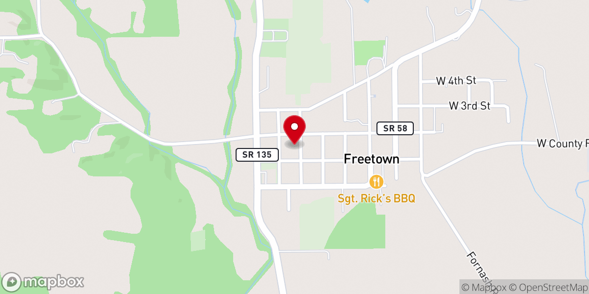 Map showing location of New Hope Food Pantry