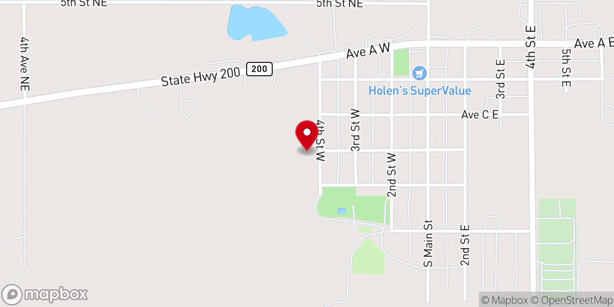 Map showing location of Grace Lutheran Church