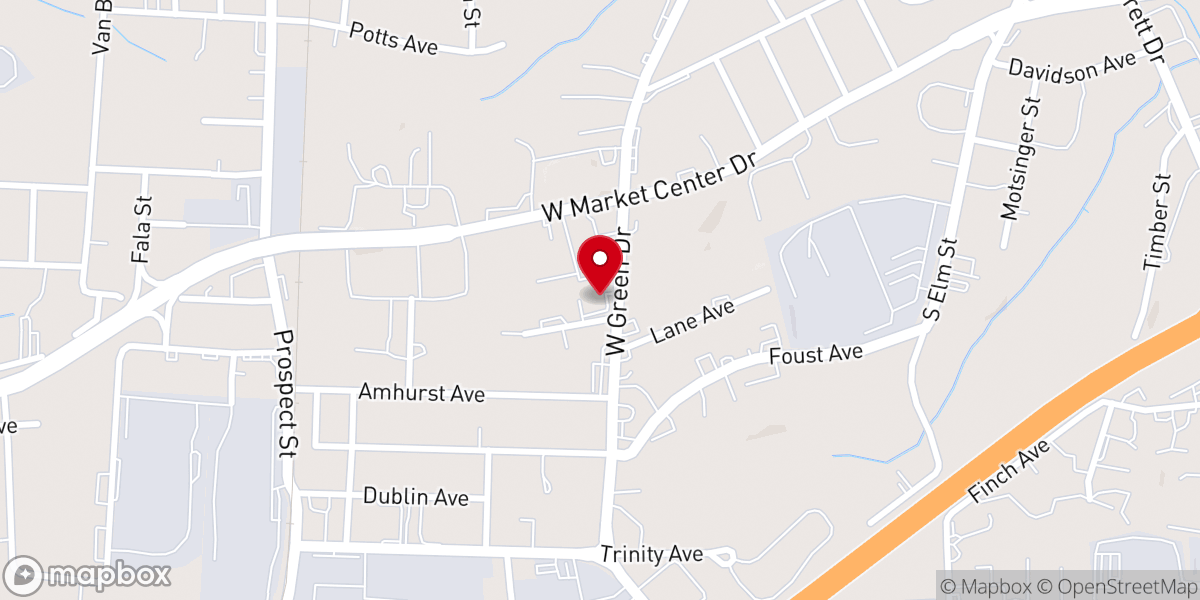 Map showing location of AMI High Point