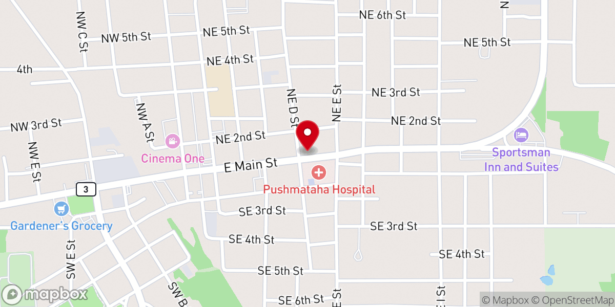Map showing location of Saint Agnes Catholic Church