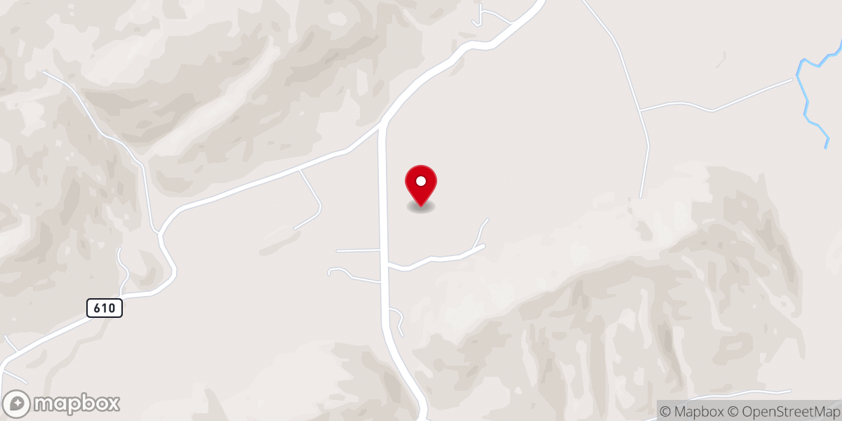 Map showing location of Sarepta Church