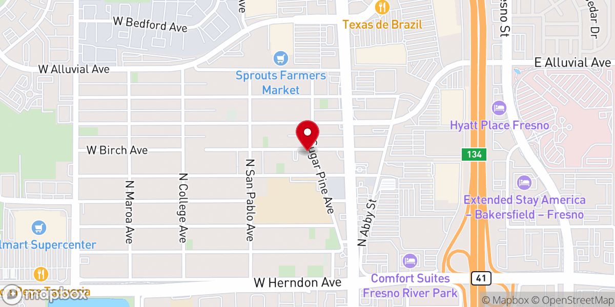 Map showing location of St. Agnes Mission Church