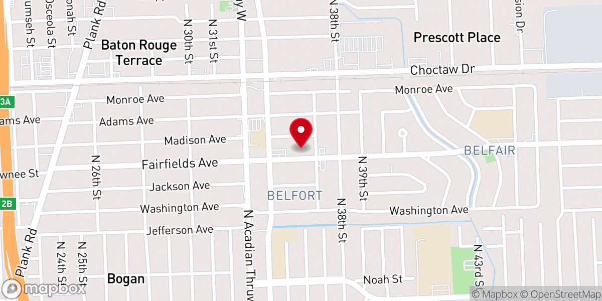 Map showing location of Greater New Guide Baptist Church