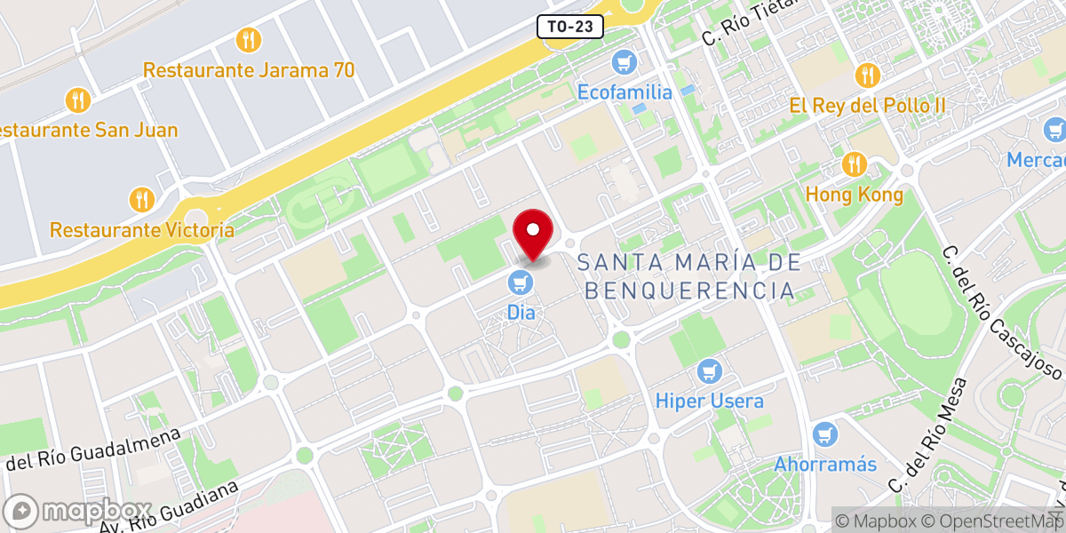 Map showing location of Iglesia Evangélica "14:6 Vida"