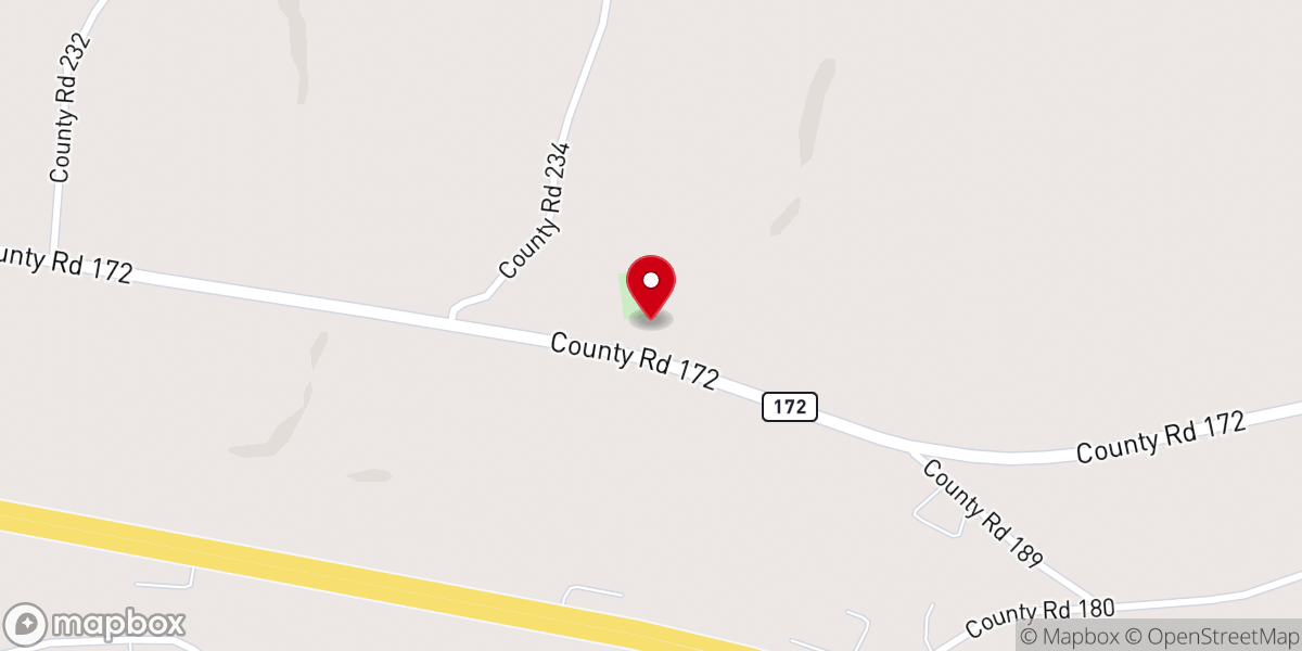 Map showing location of Mount Moriah Church