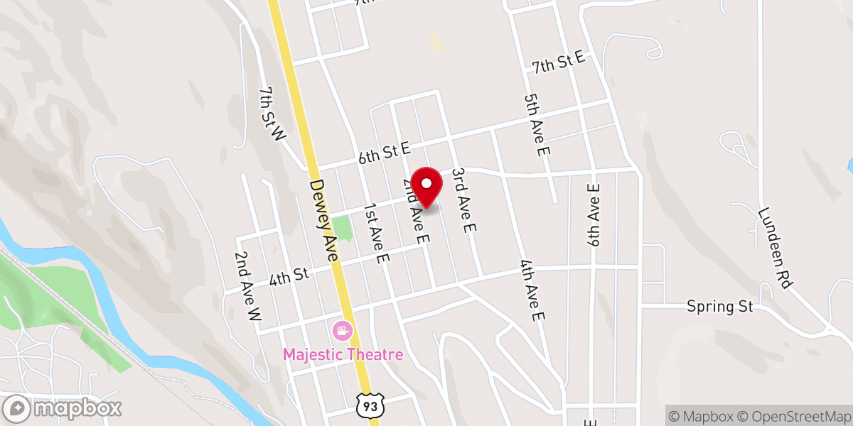 Map showing location of Eureka Christian Center