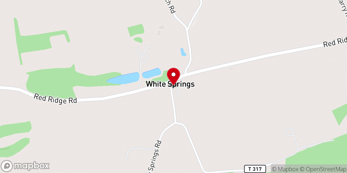Map showing location of Christ White Springs Church
