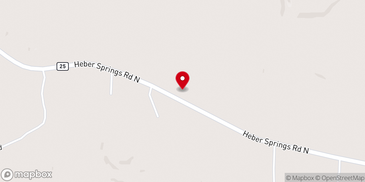 Map showing location of God's Grace Food Pantry