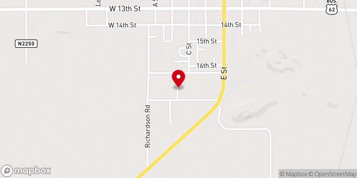 Map showing location of Southside Church