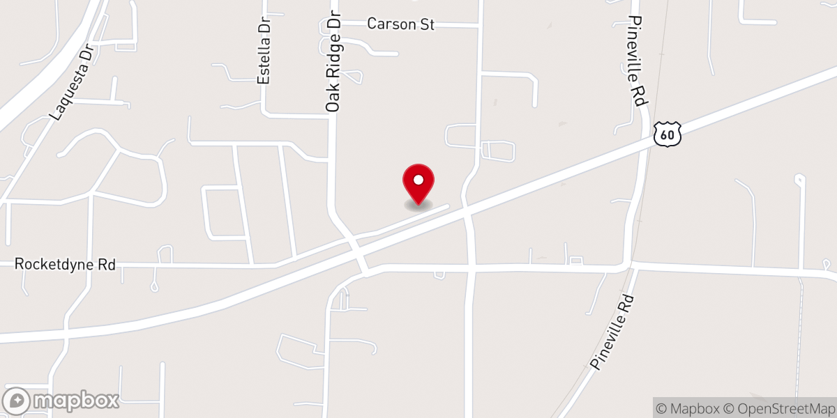 Map showing location of Gospel Lighthouse Church