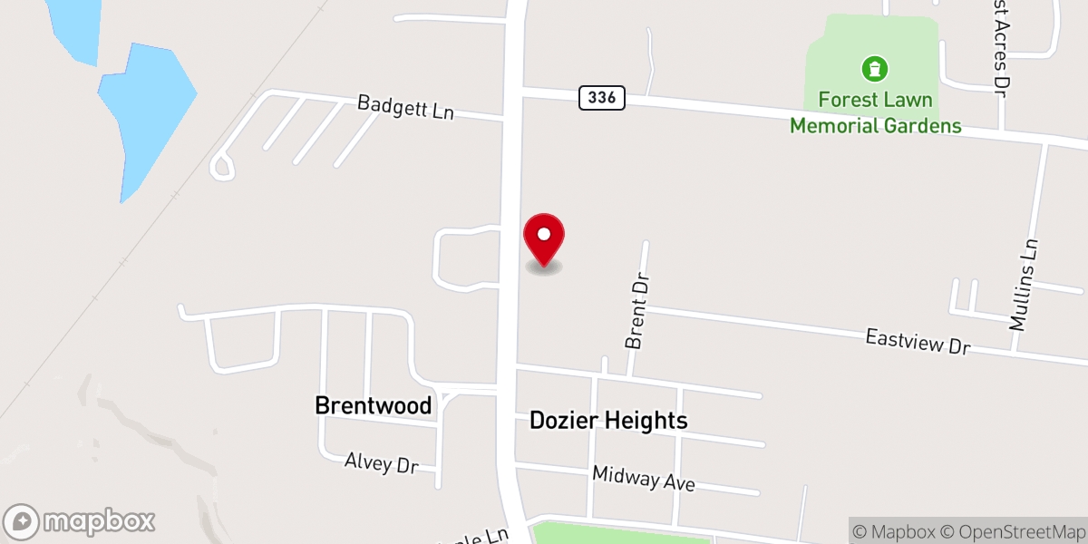 Map showing location of Grace Warehouse Church