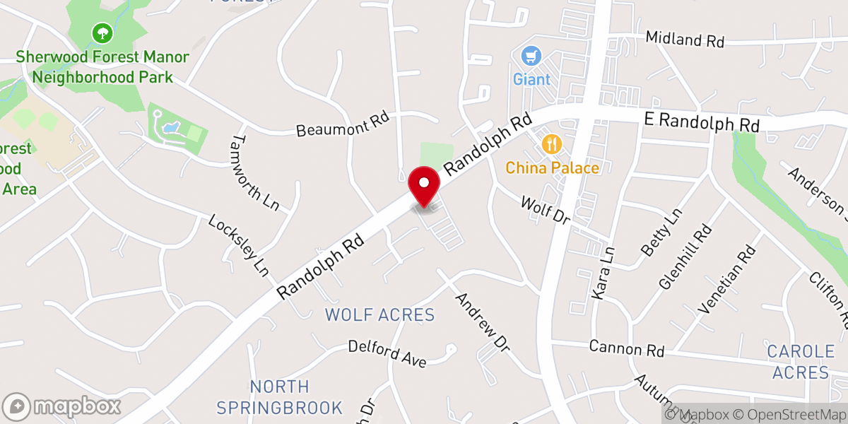 Map showing location of Colesville United Methodist Church