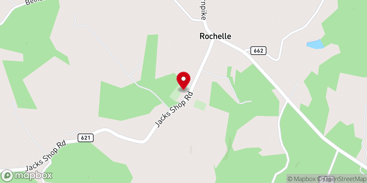Map showing location of Rochelle Christian Church