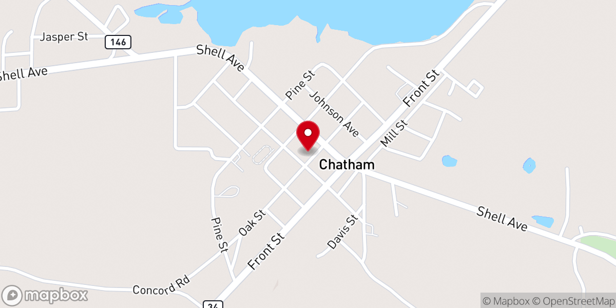 Map showing location of Jackson Parish Sheriff Department