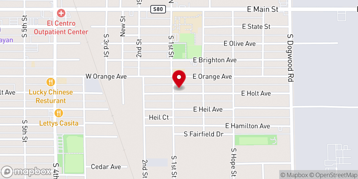 Map showing location of Sweet Home Missionary Baptist