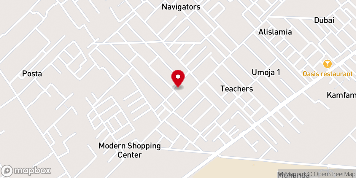 Map showing location of Deliverance Church Umoja Lanet