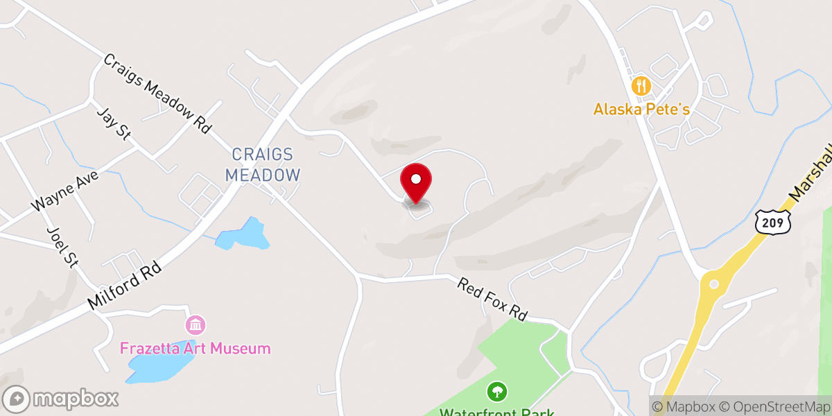 Map showing location of New Harvest Christian Fellowship Church