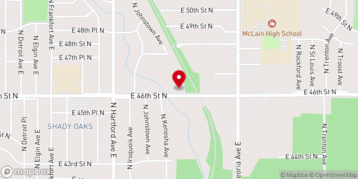 Map showing location of Heavenly Sweets & Eats