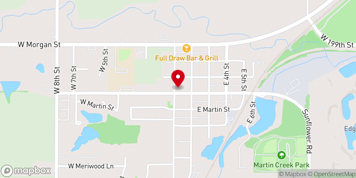 Map showing location of Assumption Catholic Church