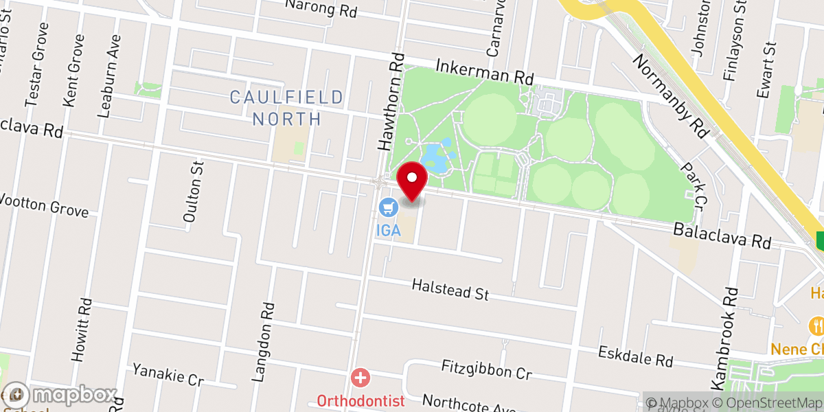 Map showing location of St Aloysius Catholic Church