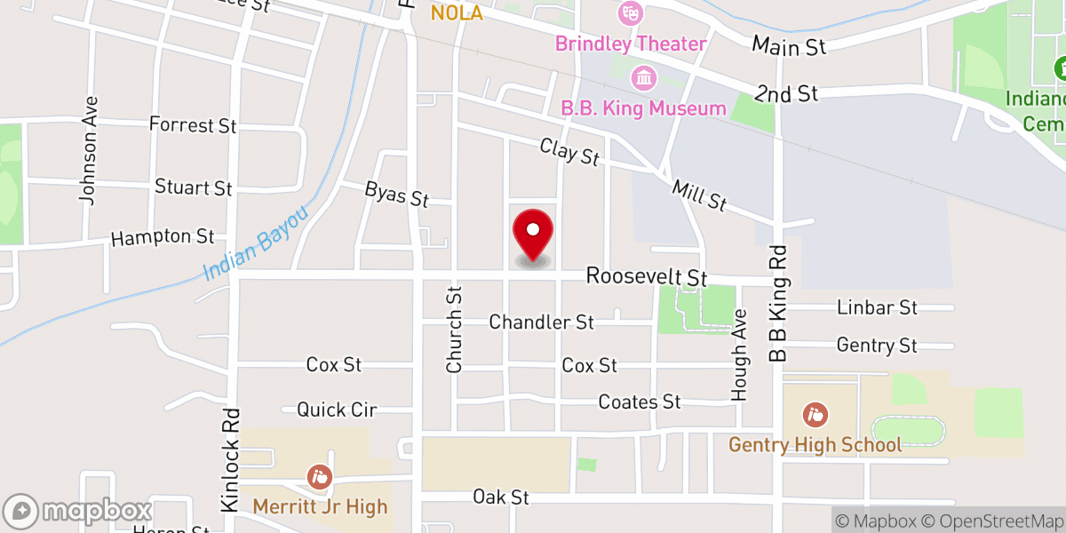 Map showing location of Raspberry United Methodist Church