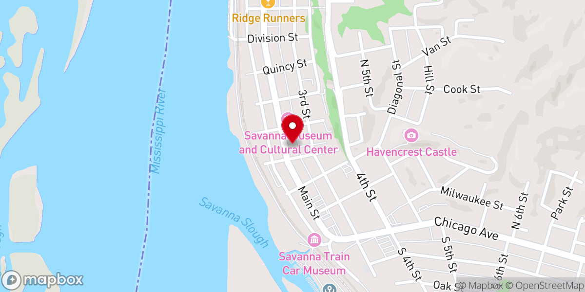 Map showing location of Iron Horse Social Club