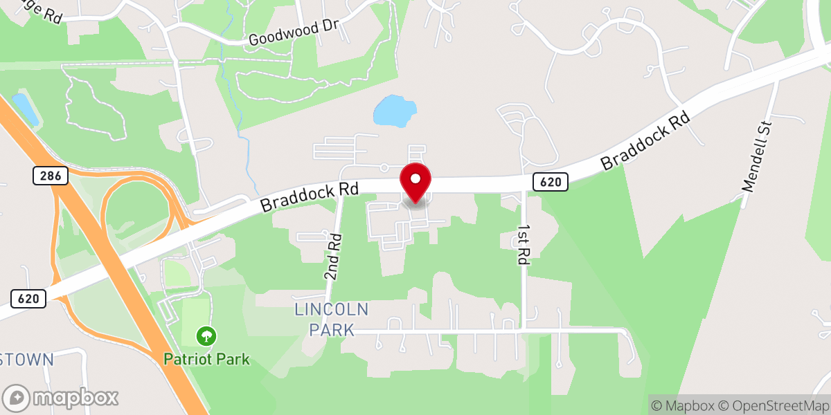 Map showing location of Mt Zoar Baptist Church