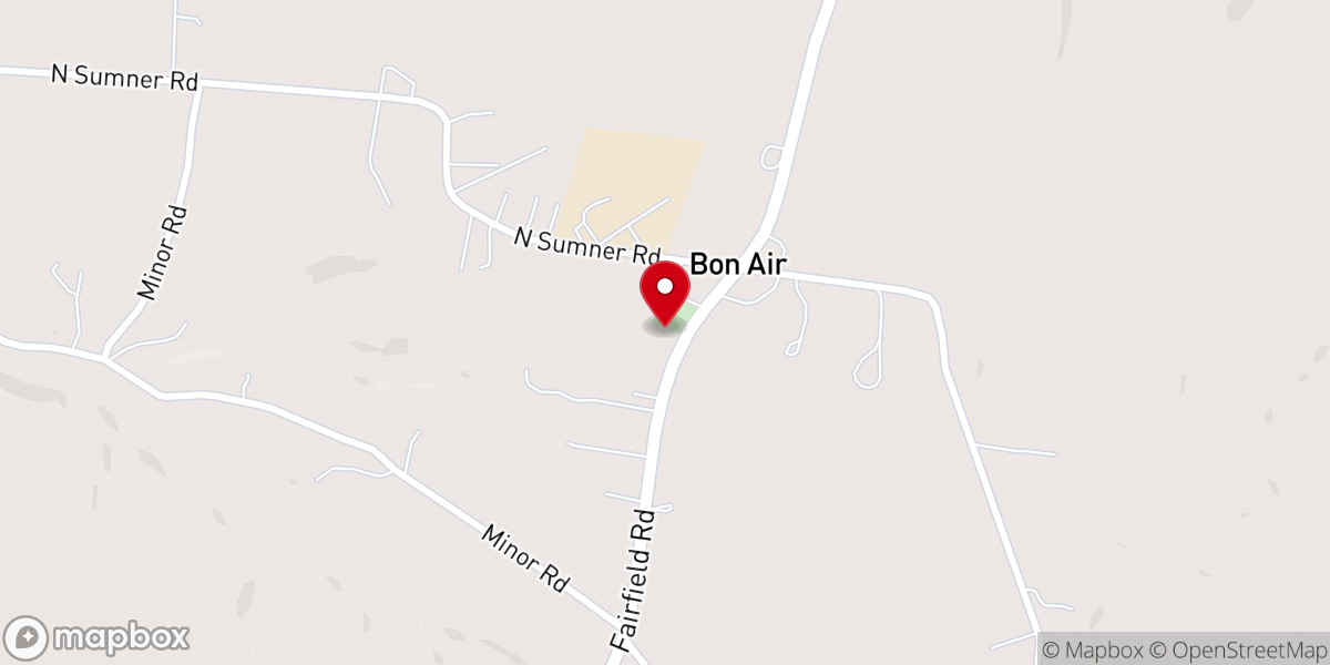 Map showing location of Sulphur Fork Missionary Baptist