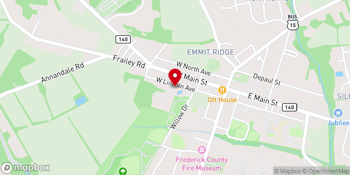 Map showing location of Christ's Community Church