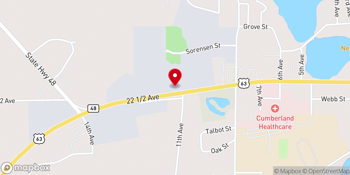 Map showing location of Hope Community Church