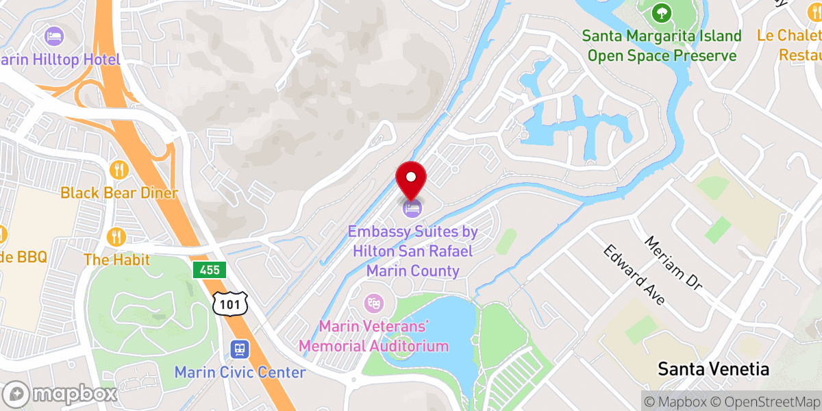 Map showing location of Victory Christian Center