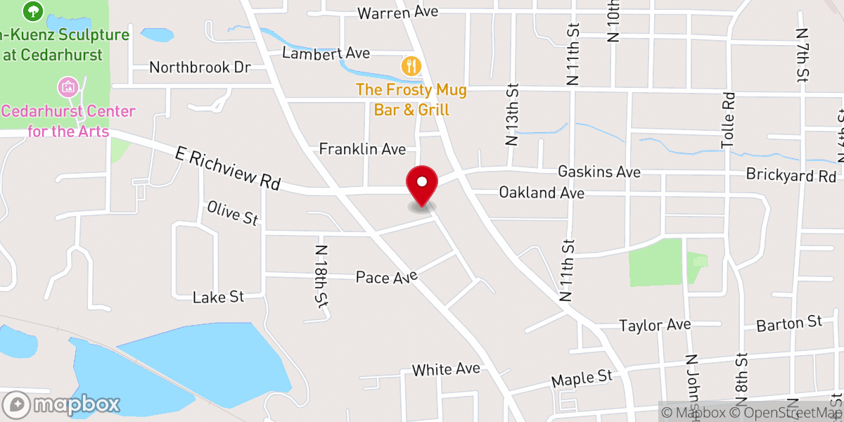 Map showing location of Mt Vernon Unitarian Universalist Fellowship