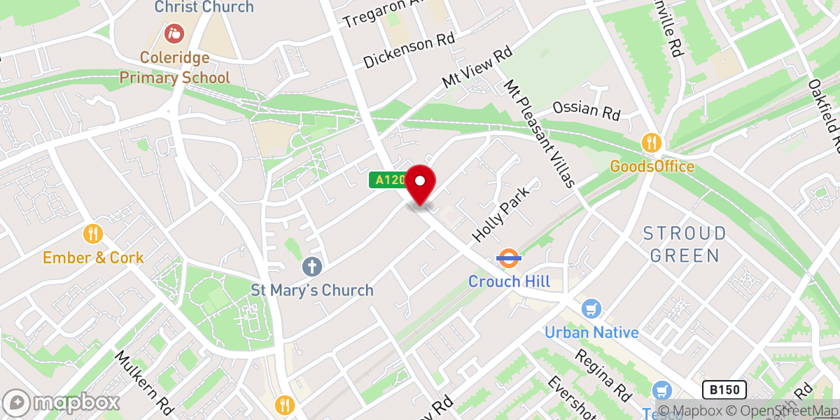 Map showing location of The London Zen Centre -Kwan Um School of Zen