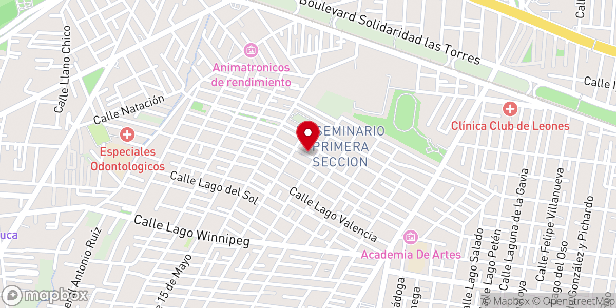 Map showing location of La Iglesia de Dios de la Profecía Toluca