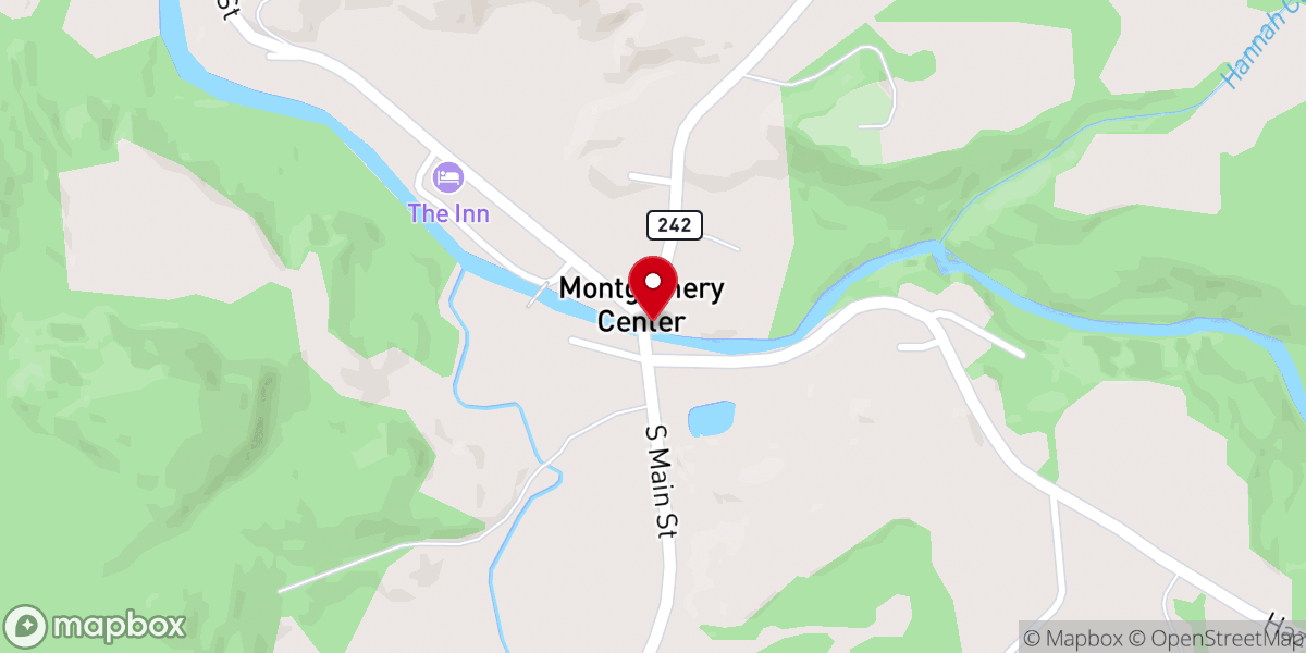 Map showing location of Community Baptist Church and Parsonage