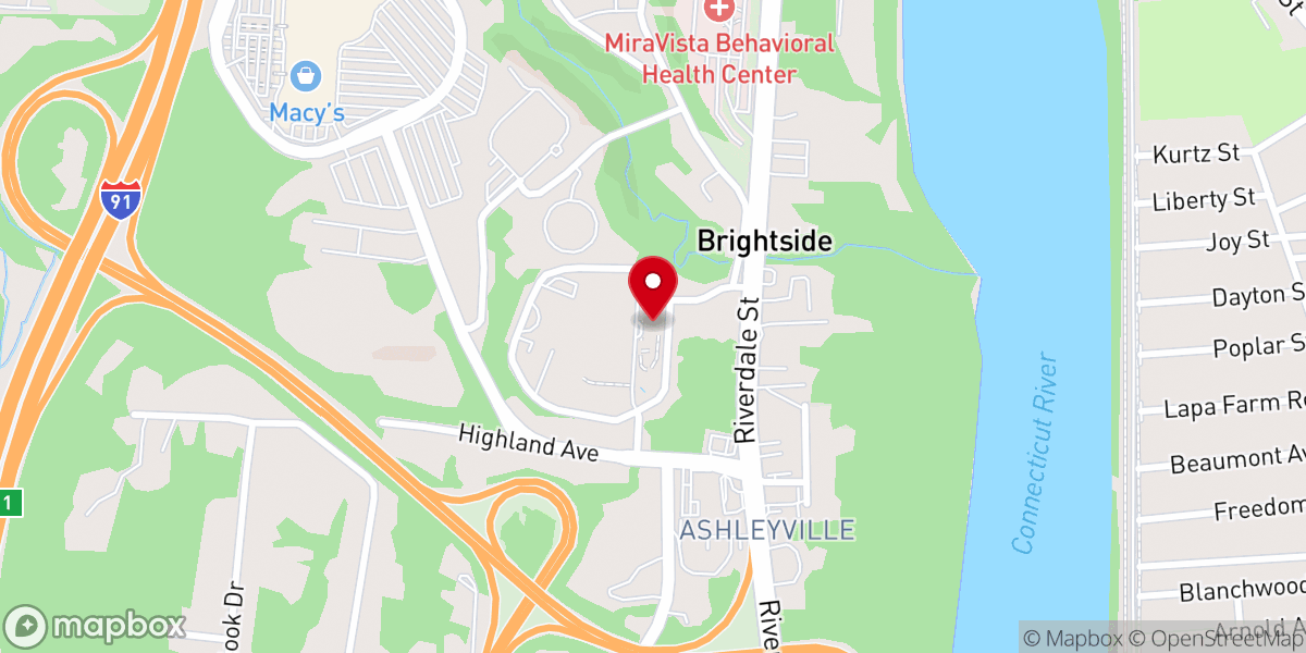 Map showing location of Hillside Residence