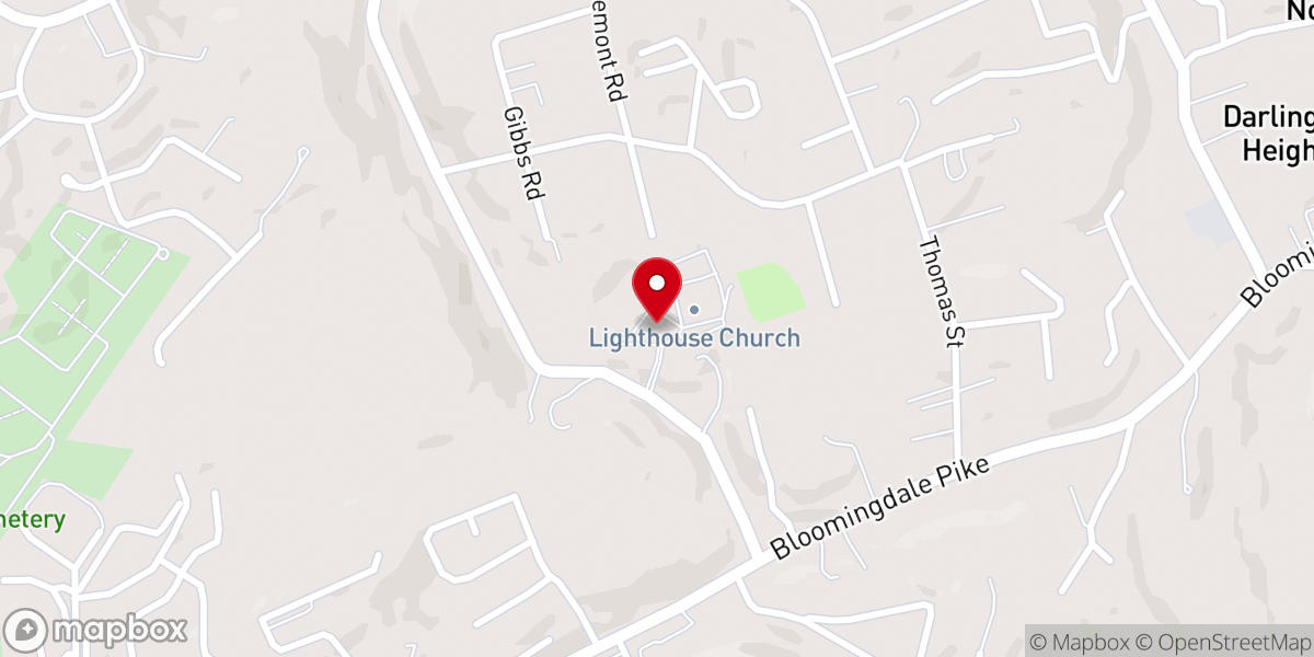 Map showing location of Lighthouse Church