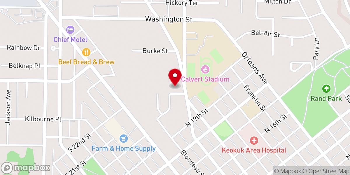 Map showing location of Saint Paul United Church