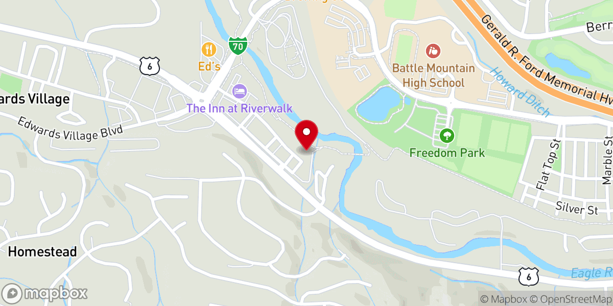 Map showing location of The Basement (Mountain Life - Riverwalk Campus)